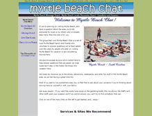 Tablet Screenshot of myrtlebeachchat.com